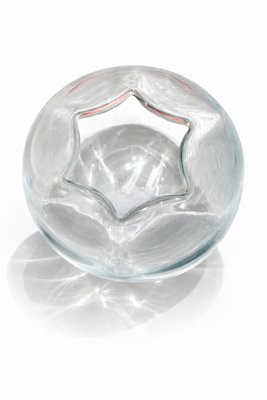 Vintage Crystal Stella Polaris Vase by Vicke Lindstrand for Orrefors, 1970s — view 4