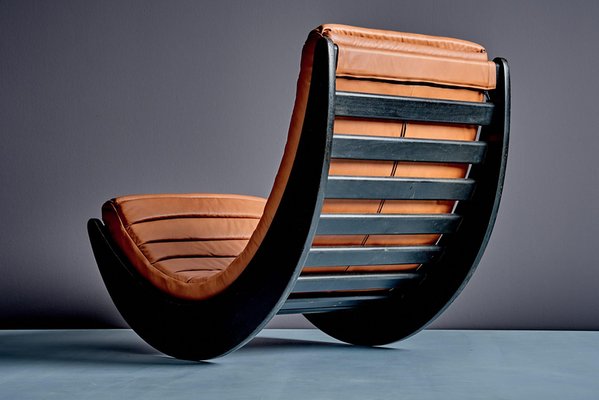 Relaxer II Rocking Chair attributed to Verner Panton for Rosenthal