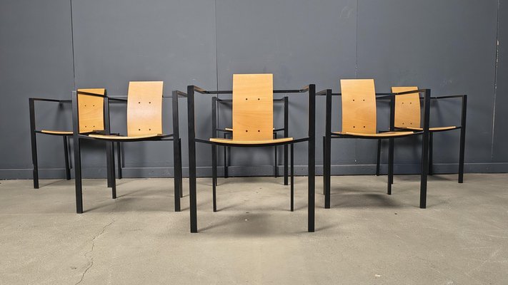 Postmodern Dining Chairs by Karl Friedrich Förster for KFF, 1980s