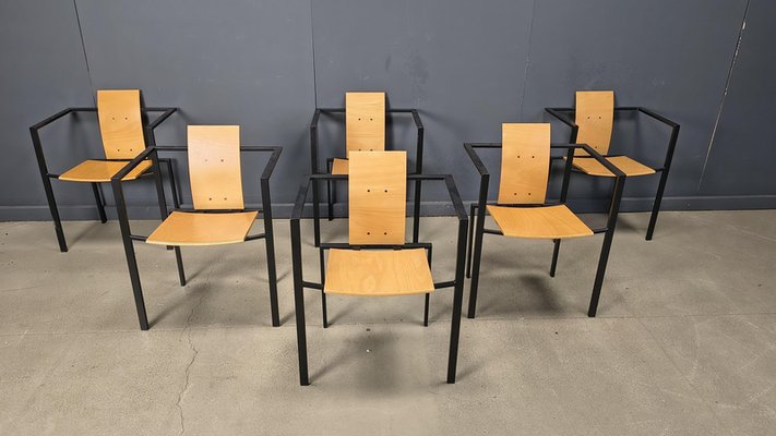 Postmodern Dining Chairs by Karl Friedrich Förster for KFF, 1980s