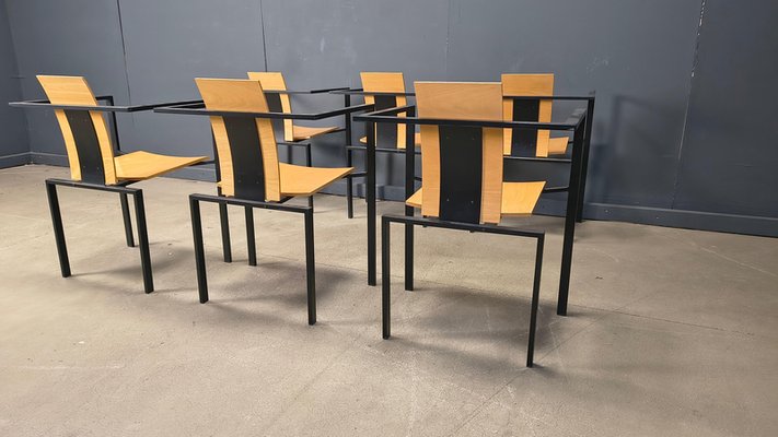 Postmodern Dining Chairs by Karl Friedrich Förster for KFF, 1980s