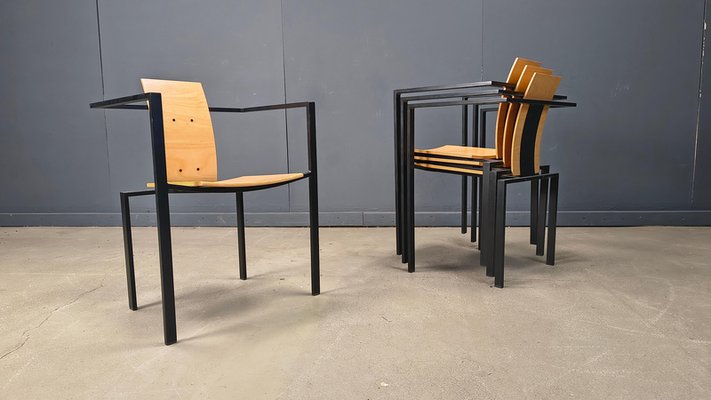 Postmodern Dining Chairs by Karl Friedrich Förster for KFF, 1980s