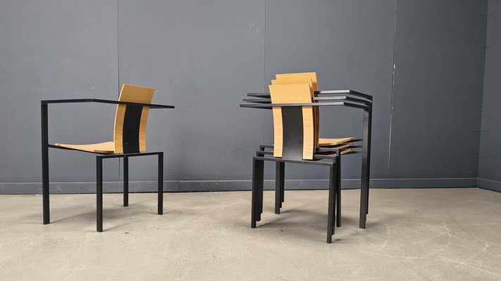 椅子 Karl Friedrich Forster KFF POSTMODERN Postmodern Dining Chairs by Karl Friedrich Förster for KFF, 1980s