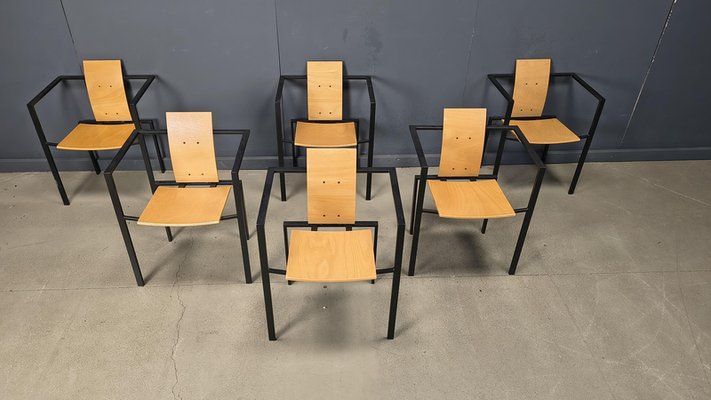 Postmodern Dining Chairs by Karl Friedrich Förster for KFF, 1980s