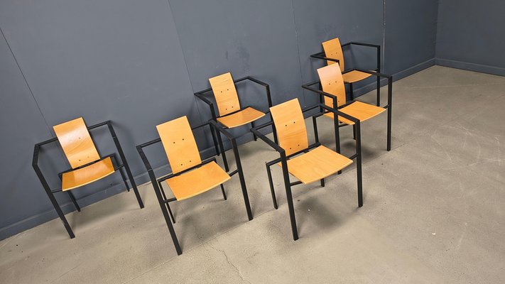 Postmodern Dining Chairs by Karl Friedrich Förster for KFF, 1980s