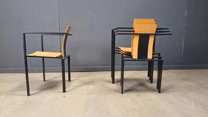 Postmodern Dining Chairs by Karl Friedrich Förster for KFF, 1980s