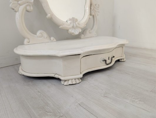 cream shabby chic dressing table French Cream Style Bedroom Wood Dressing Table for Bedroom