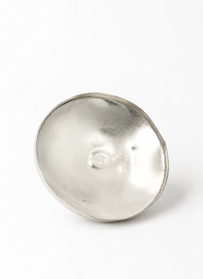 Art Deco Mottled Spatter Glass and Silver-Plated Covered Jar, Belgium, 1930s — view 13
