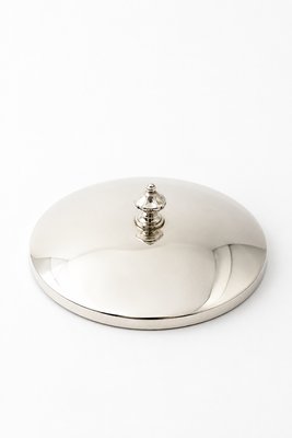 Art Deco Mottled Spatter Glass and Silver-Plated Covered Jar, Belgium, 1930s — view 12