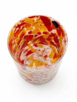 Art Deco Mottled Spatter Glass and Silver-Plated Covered Jar, Belgium, 1930s — view 6