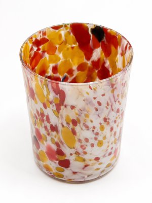Art Deco Mottled Spatter Glass and Silver-Plated Covered Jar, Belgium, 1930s — view 7