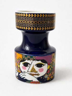 Vintage Polychrome and Porcelain Set by Bjørn Wiinblad for Rosenthal, 1970s, Set of 2 — view 3