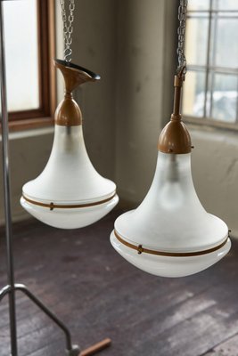 Large Luzette Hanging Lights by Peter Behrens, Set of 2 for sale