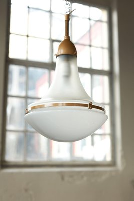 PETER BEHRENS Luzette シーリング ライト ランプ 照明 Large Luzette Hanging Lights by Peter Behrens, Set of 2 for sale