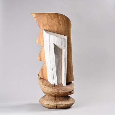 Alex Herzog, Abstract Sculpture, Zurich, 1970s, Solid Wood for