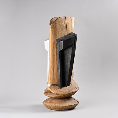 Alex Herzog, Abstract Sculpture, Zurich, 1970s, Solid Wood for