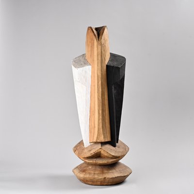 Alex Herzog, Abstract Sculpture, Zurich, 1970s, Solid Wood for
