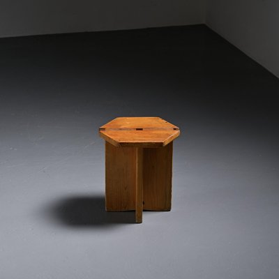 スツール Rene Martin Meribel Stool 1960s Vintage Low Stool attributed to René Martin for Méribel, France, 1970s for