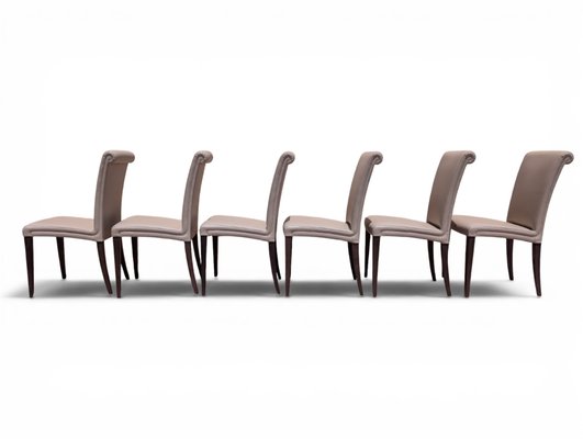 Vittoria Chairs from Poltrona Frau,, 2000s, Set of 6 for sale at
