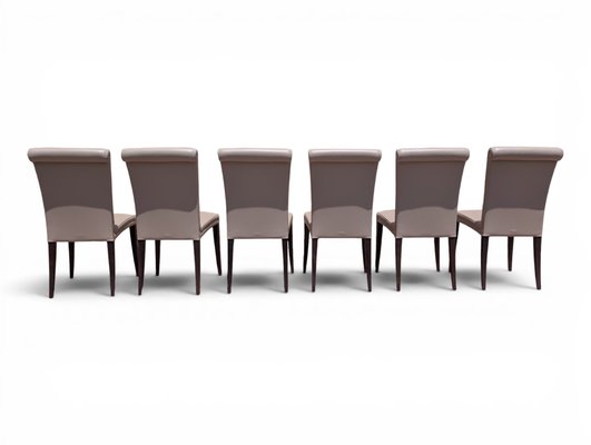 Vittoria Chairs from Poltrona Frau,, 2000s, Set of 6 for sale at