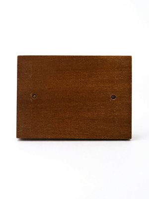 Vintage Mid-Century Brass Anchor Sculpture on Campaign Wooden Base, 1960s — view 7