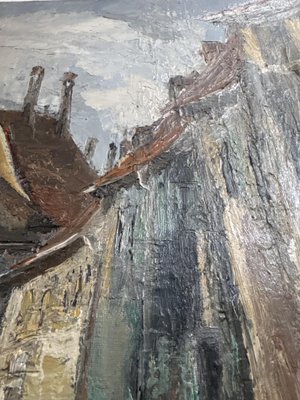 Alfred Usselmann, Chemin en Alsace, 1968, Oil on Canvas, Framed — view 7