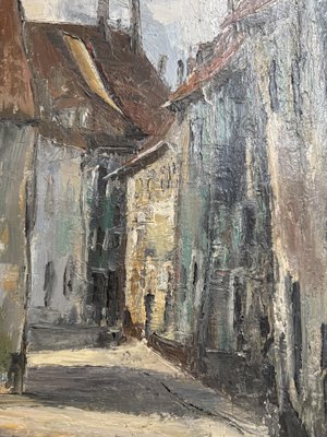 Alfred Usselmann, Chemin en Alsace, 1968, Oil on Canvas, Framed — view 8