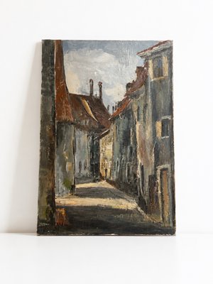 Alfred Usselmann, Chemin en Alsace, 1968, Oil on Canvas, Framed — view 1