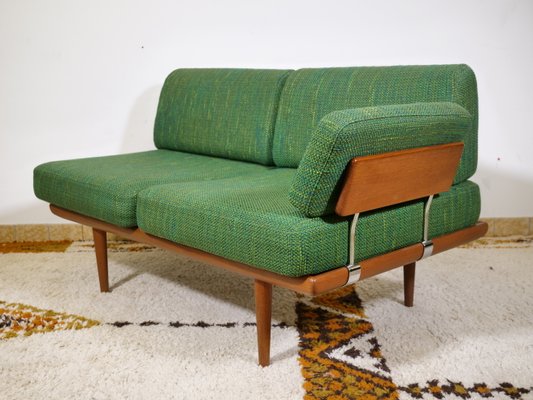 Mid-Century Teak and Fabric Sofa Set by Peter Hvidt & Orla