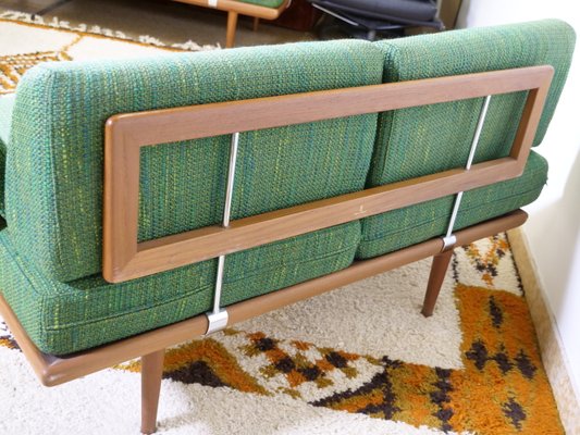 Mid-Century Teak and Fabric Sofa Set by Peter Hvidt & Orla