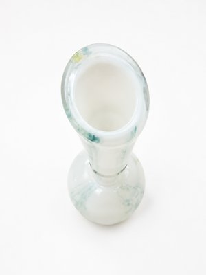 Mid-Century Italian Opaline Glass Solifleur Vase from Cristalleria La Toscana, 1970s — view 4