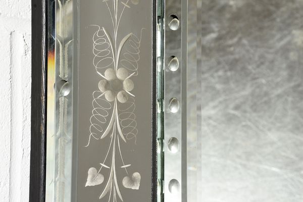 Vintage Venetian Style Etched Mirror For At Pamono Vintage Venetian Style Etched Mirror
