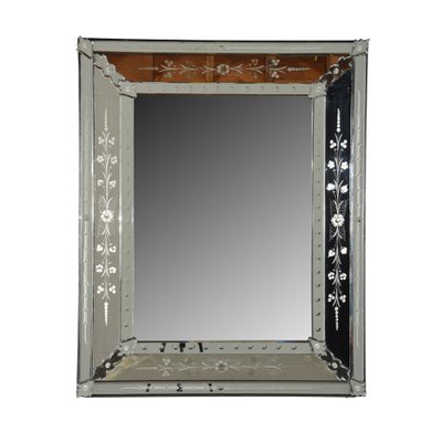 Vintage Venetian Style Etched Mirror