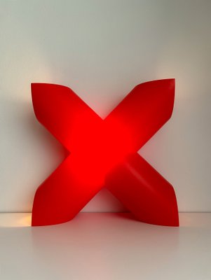 Cosi Come X Lamp in Red by Protocol Paris, 1990s for sale at Pamono