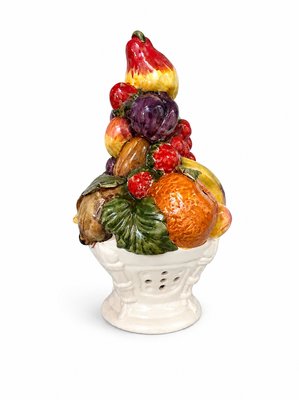 Mid-20th Century Italian Majolica Ceramic Fruit Topiary Centerpiece, 1970s — view 7