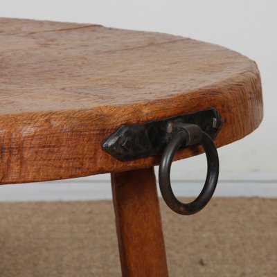 Oak Coffee Table in the style of Jean Touret, 1950 for sale at Pamono