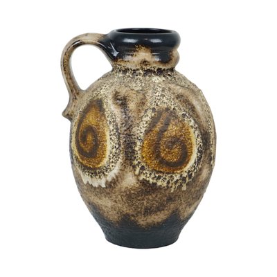 Vintage West German Fat Lava Drip-Glaze Pottery Vase from Dümler