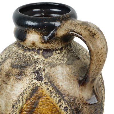 Vintage West German Fat Lava Drip-Glaze Pottery Vase from Dümler