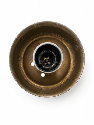 Mid-Century Italian Brass and Murano Swirl Glass Sconce by Vetreria Lag, 1970s — view 12