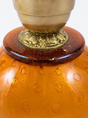Murano Glass Sommerso · Amber Table Lamp — view 5