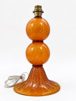 Murano Glass Sommerso · Amber Table Lamp — view 1