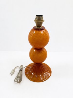 Murano Glass Sommerso · Amber Table Lamp — view 7