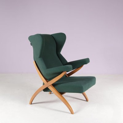 Vintage Italian Fiorenza High Back Easy Chair by Franco Albini for
