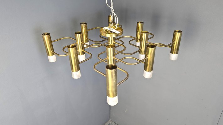 Mid-Century 13-Light Chandelier by Gaetano Sciolari, 1970 for sale