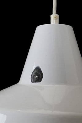 Industrial Danish Enamel Pendant Lamp by Axel Wedel Madsen for
