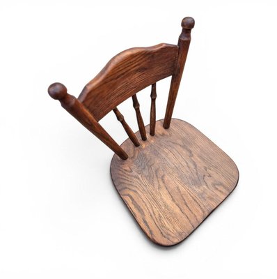 アンティークチェア　無垢　椅子　stick back chair-oak Victorian Oak Children's Stick Back Chairs, 1960s, Set of 2 for
