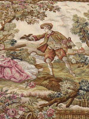 Französischer Vintage Halluin Wandteppich aus Jacquard-Wolle, 1960er bei Pamono kaufen