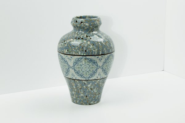 Large Terre Mêlée Vase by Jean Gerbino, Vallauris, France, 1930s