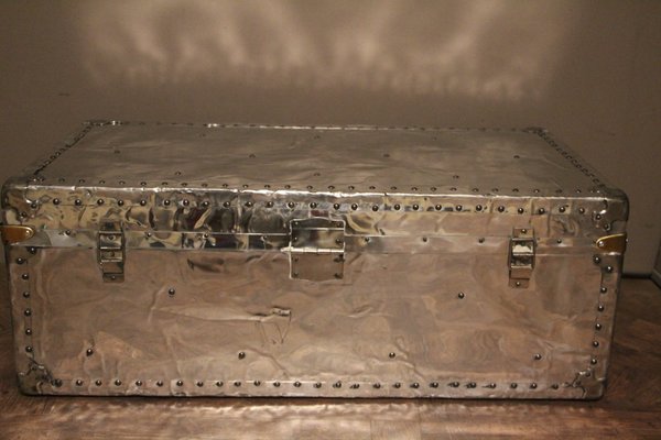 Polished Aluminum Steamer Trunk 1940s For Sale At Pamono
