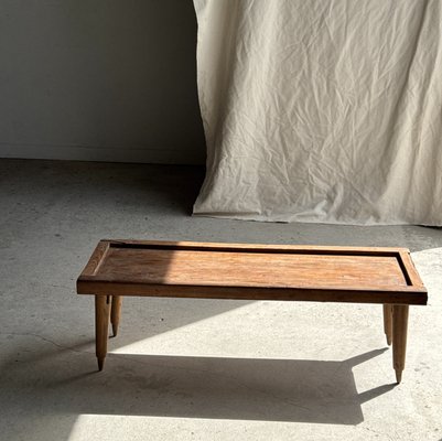 Teak Corvetty Coffee Table（コーヒー/ローテーブル） Coffee Table in Indonesian Brown Teak, 1980s for sale at Pamono